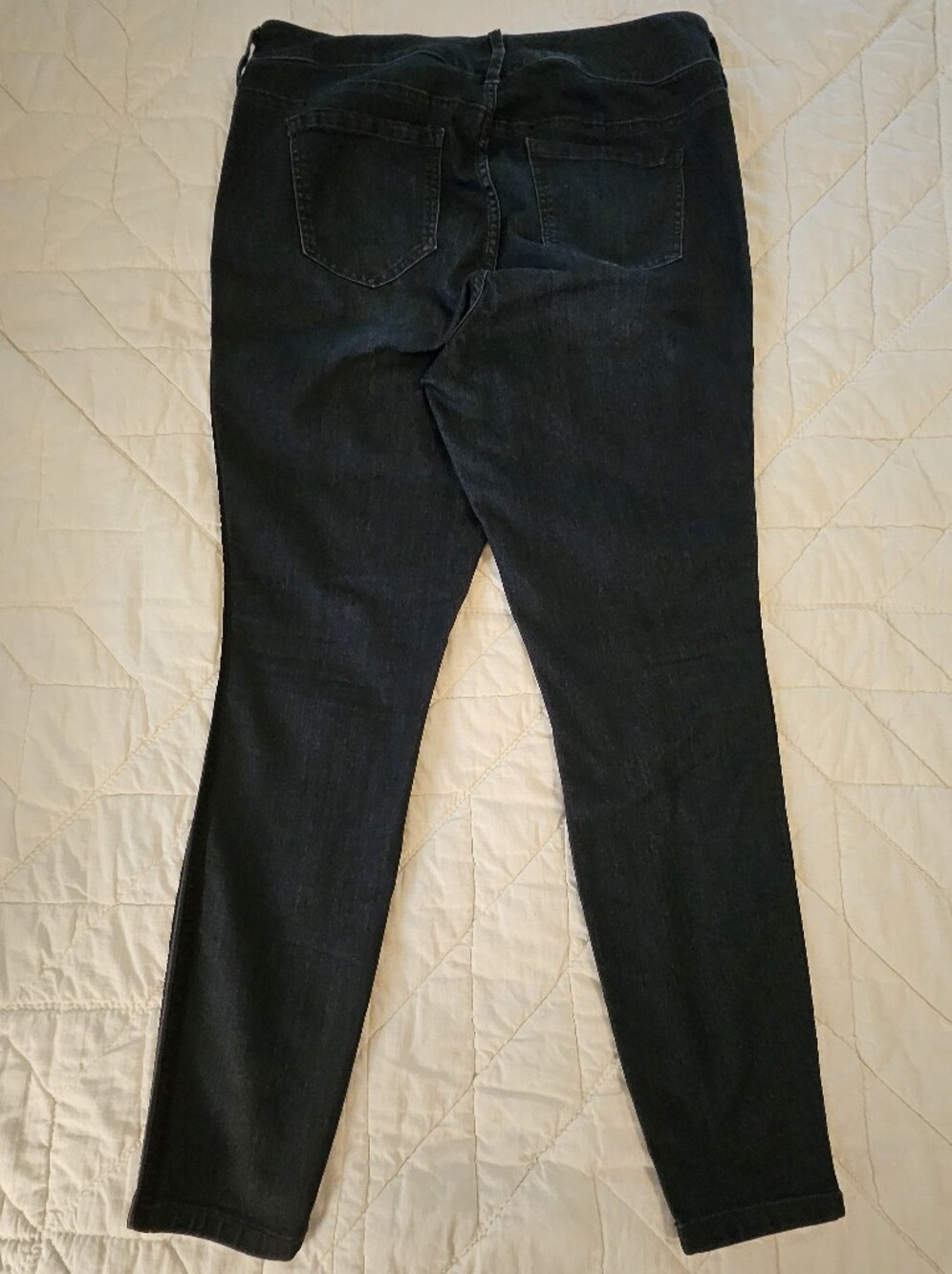 Torrid -Tall Jegging -3 Button- Dark Indigo w/Black Tuxedo Stripes - Size 16 T - Picture 3 of 11
